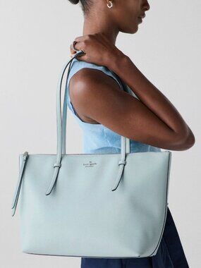 New Kate Spade All Day Large Tote Delicate Pebble Leather Aventurine